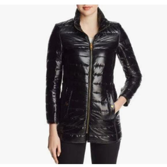 $1,395 Burberry Calver Hall Coat Dark Olive Coat w/ Black Puffy Jacket 8 US NWT - Picture 3 of 16